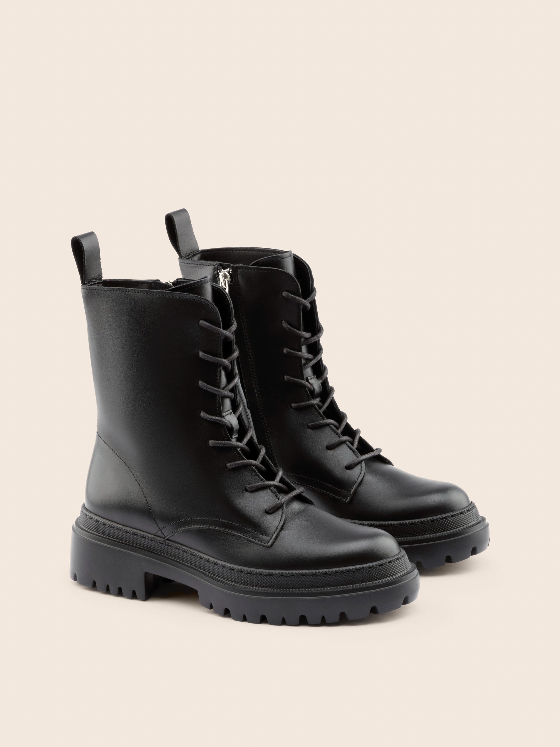 Belluno Black Leather Boot